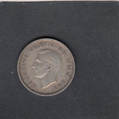 Beschrijving: 1 Shilling GEORGIUS VI